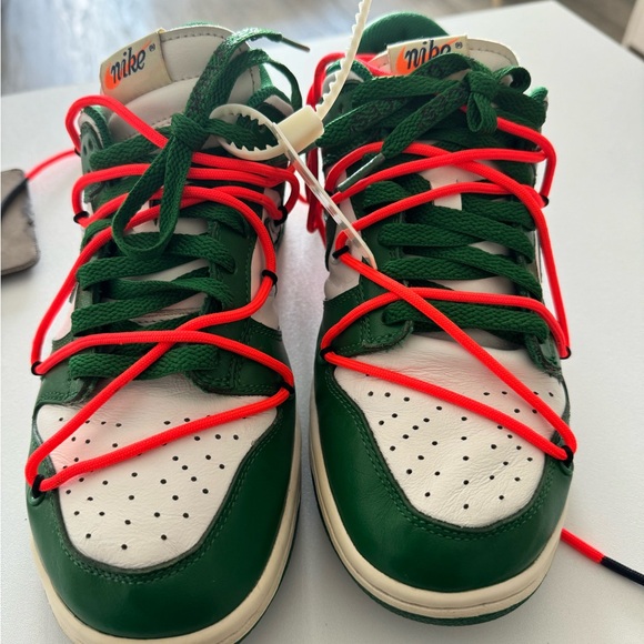 Used Off-White Off White x Nike Dunk LowGreen White - Picture 2 of 10